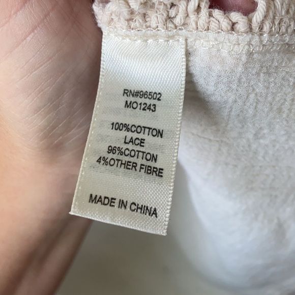 Krazy Kat Cream Lace Trimmed Cover-Up - Picture 5 of 6